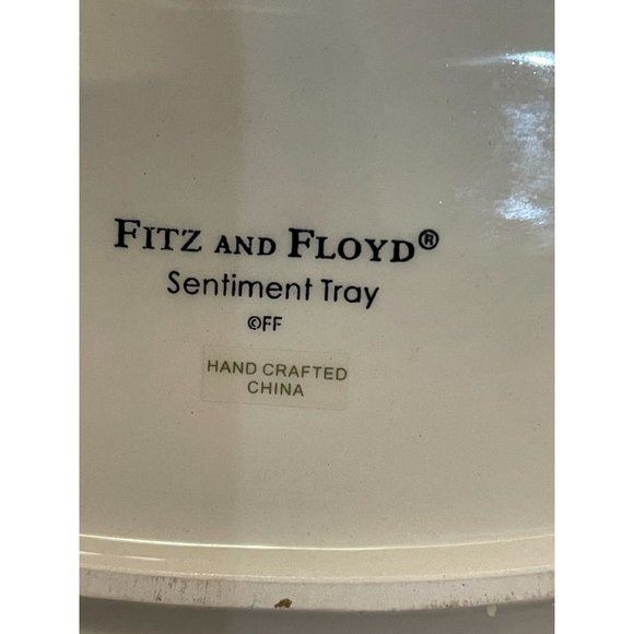 Collectible Fitz And Floyd Christmas Cheer Tray. - Picture 5 of 8